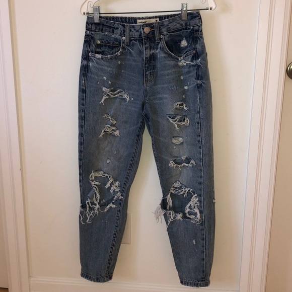 DISTRESSED BOYFRIEND JEANS - Picture 6 of 6